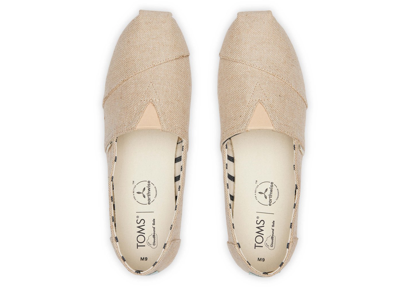 Toms Espadryle Męskie Beżowe - Alpargata Heritage Płócienne - 32RDOKZMH